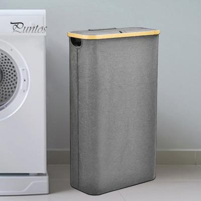 Laundry Basket with Dustproof Lid Foldable Design Large Capacity Waterproof Dirty Clothes Hamper Toys Blankets Storage Organizer