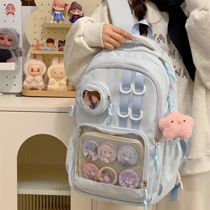 Anime Style Ita Bag Backpack for Girls – Large Capacity Shoulder Bag for Middle and High School Students
