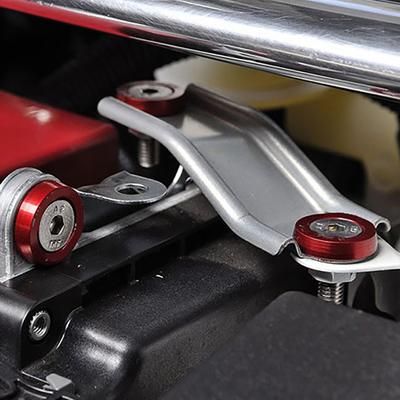 1 Satz M6 Stabile Schraube Unterlegscheibe Leuchtend farbig Edelstahl Exquisit Einfach zu installieren Kotflügelunterlegscheibe für Motorrad