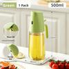 300/500ml Glass Oil Vinegar Bottle, Two-Way Spray Design, Kitchen Home Non-Drip Storage Seasoning Bottle