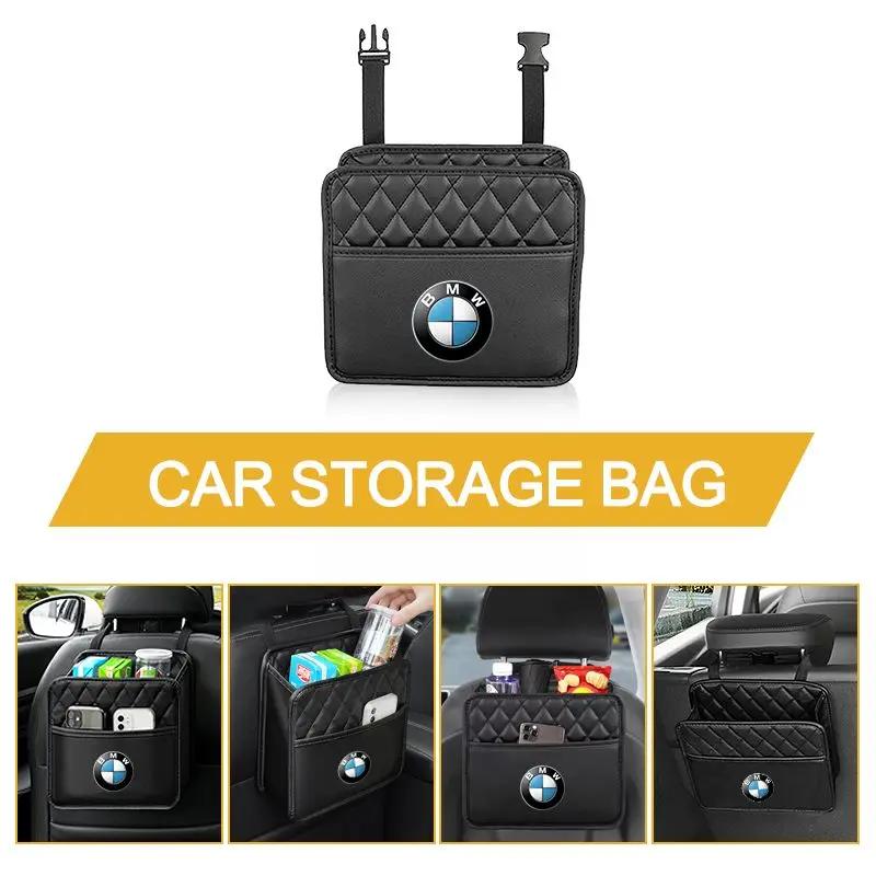 For BMW New Car Accessories Backseat Organizer Bag Travel Storage Box For BMW M Power Performance M3 M5 X1 X3 X5 X6 E46 E39 E36