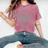 Women's New Cute Printed Short Sleeve Dragonfly Printed Round Neck Loose Short Sleeve