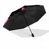 1pc Pink Star Sequins Automatic Opening and Closing Folding Umbrella with 8 Iron Ribs - Portable, Foldable for Travel yy251124118
