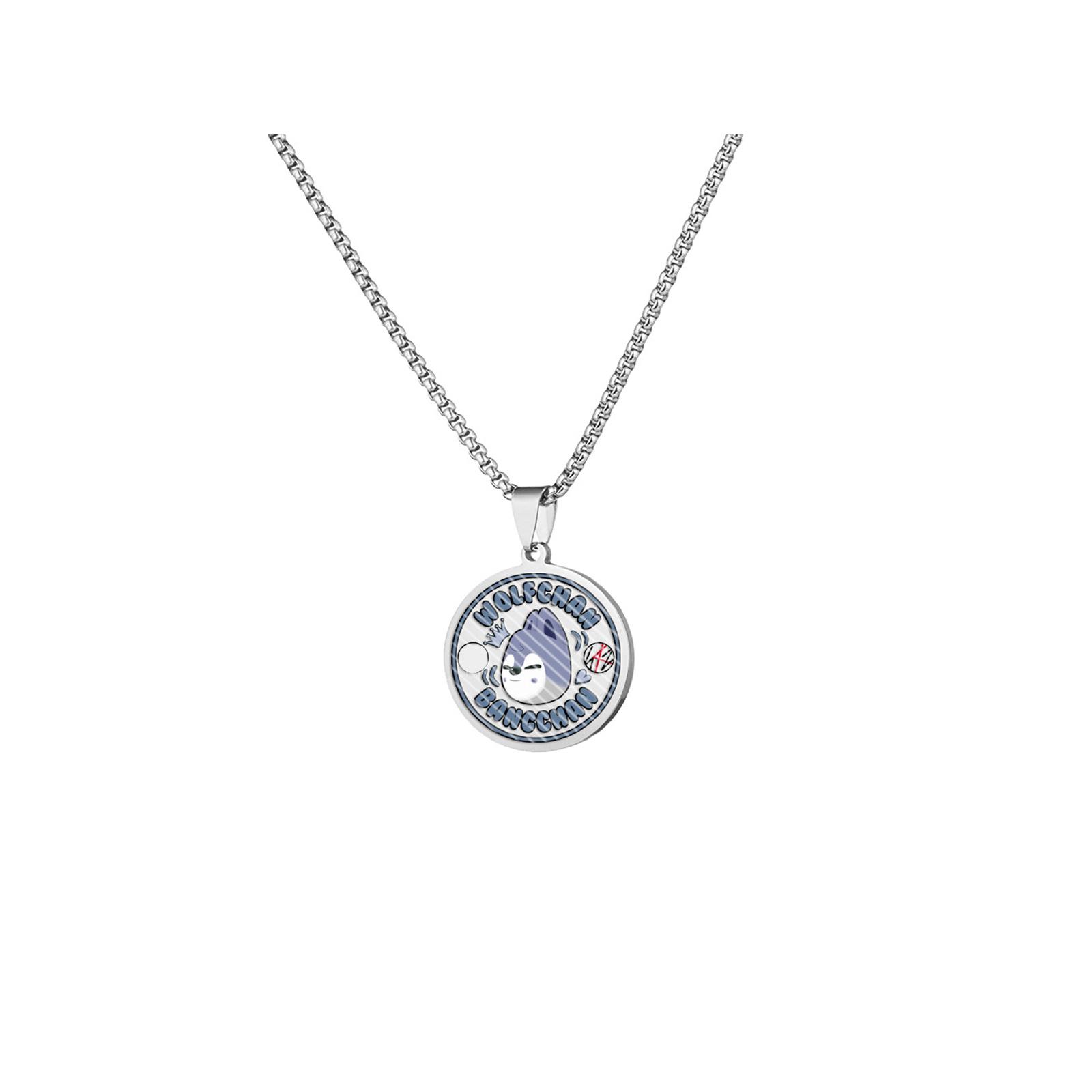 Stainless Steel Engraved Necklace, Men s Group, Titanium Steel Pendant, Sweater Chain