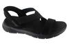 Slip-Ins: Go Walk Flex Sandal - Glimmer Up, Womens Black Sandals