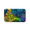 Christmas Waterproof Shower Curtain Four-Piece Floor Mat Combination Set Household Door Mat Bedroom Living Room Carpet