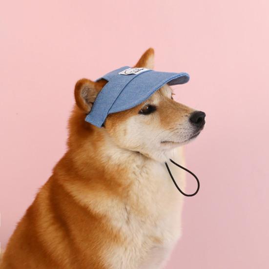 Pet Hat Dog Sun Hat Sunscreen Baseball Cap with Ear Holes for Small Medium Large Dogs Outdoor Sports Cosplay Party Photos