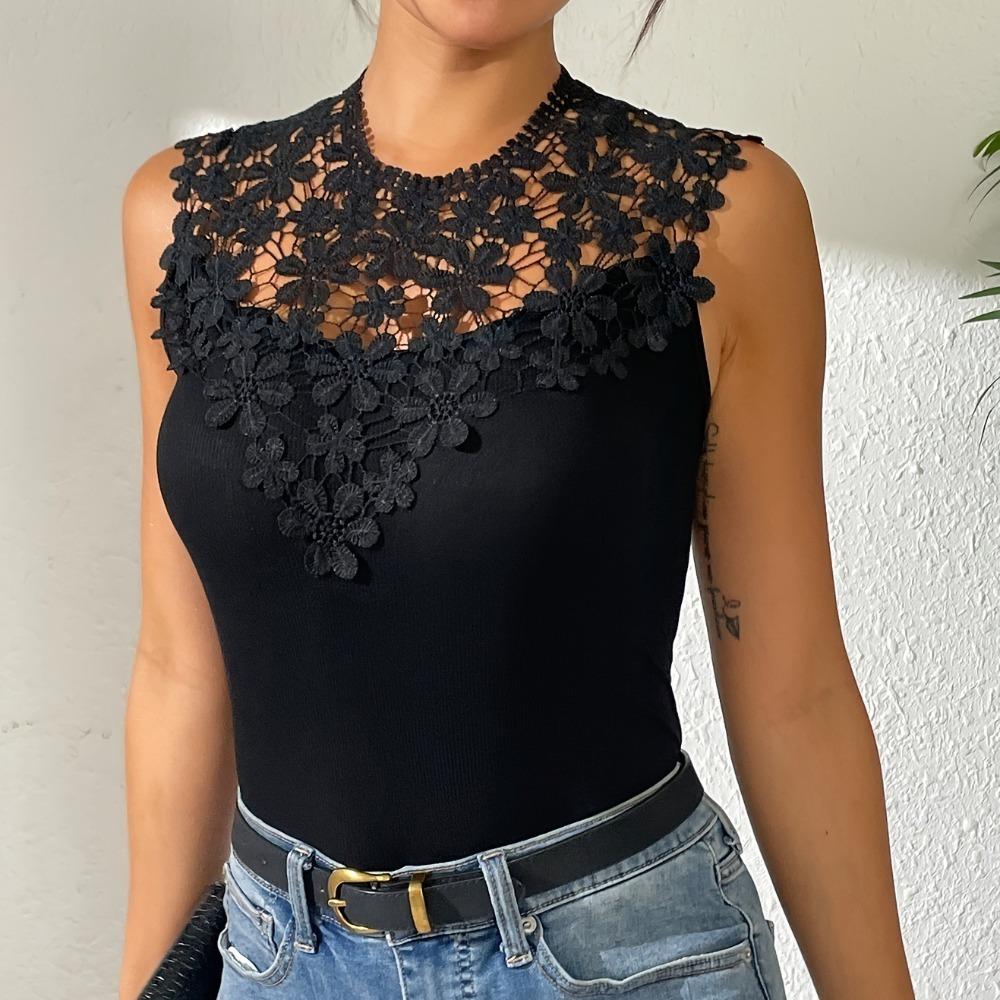 Lace Fabric Hollow Neckline Fashion Shawl Vest Exquisite Fake Neckline Collar  Feminine Decorative
