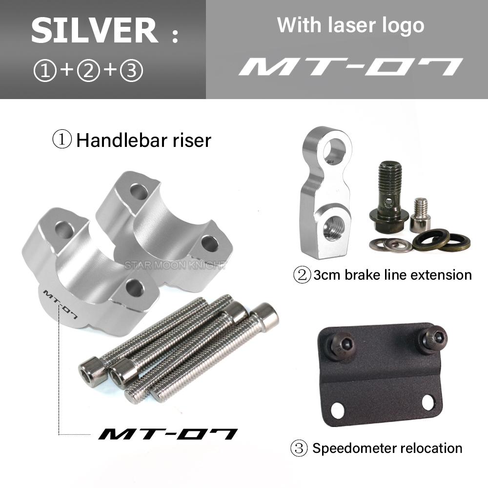 Motorcycle Handlebar Riser For YAMAHA MT-07 MT 07 MT07 2021 2022 2023 2024 2025 Accessories 28mm Heightening Clamp Mount