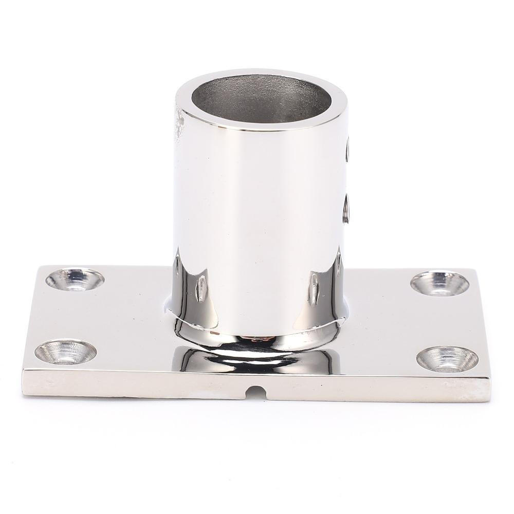 90 Degree Stanchion Base Marine Grade Tube Base Durable Handrail Fitting  Yacht