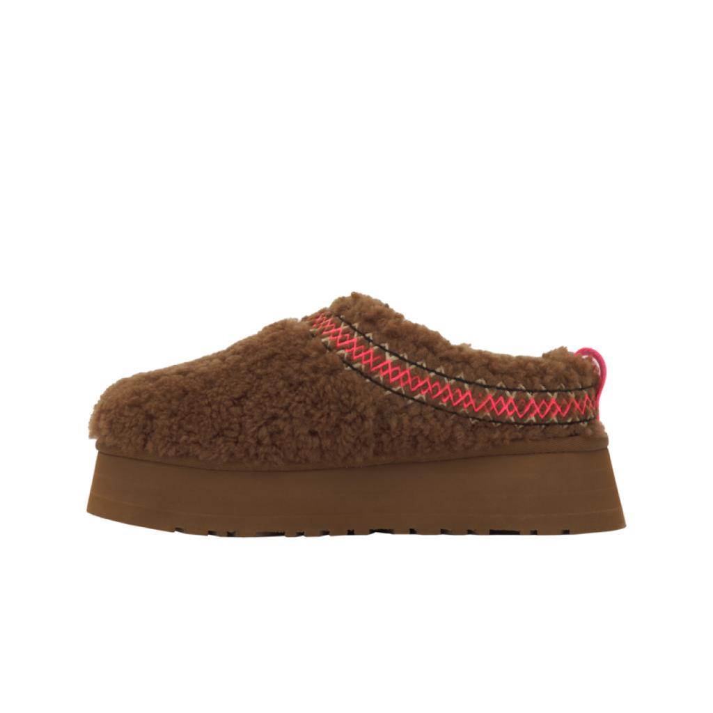 UGG Tazz Braid Slipper Hardwood femei pantofi maro 1143976-HWD