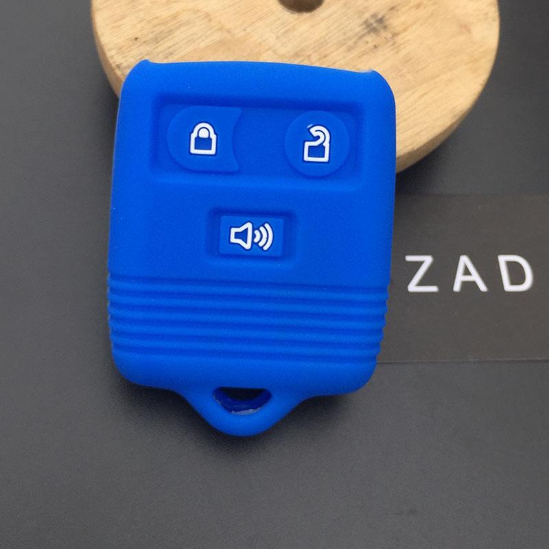 Silicone Rubber Car Key Cover For Ford Expedition F-150 F-250 F-450 F-350 F-550 Super Duty 3 Button Key Case Cover