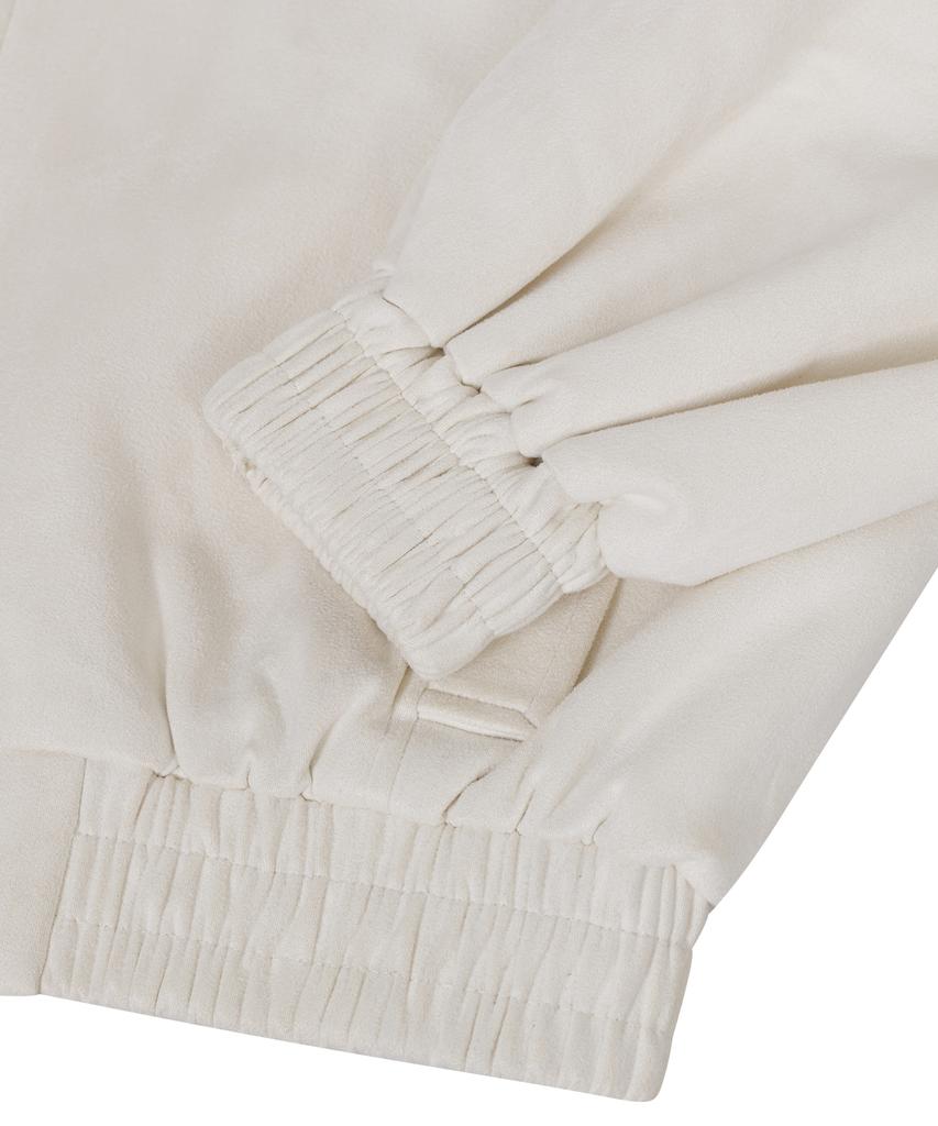 Standarderror 87-Stan057 Raglan Suede Blouson Jacket Ivory