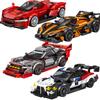 Technical Car City Speed  Racing Car Building Blocks Sports Car Garage Carro Rennau Voiture MOC Creative Vehicle Toys