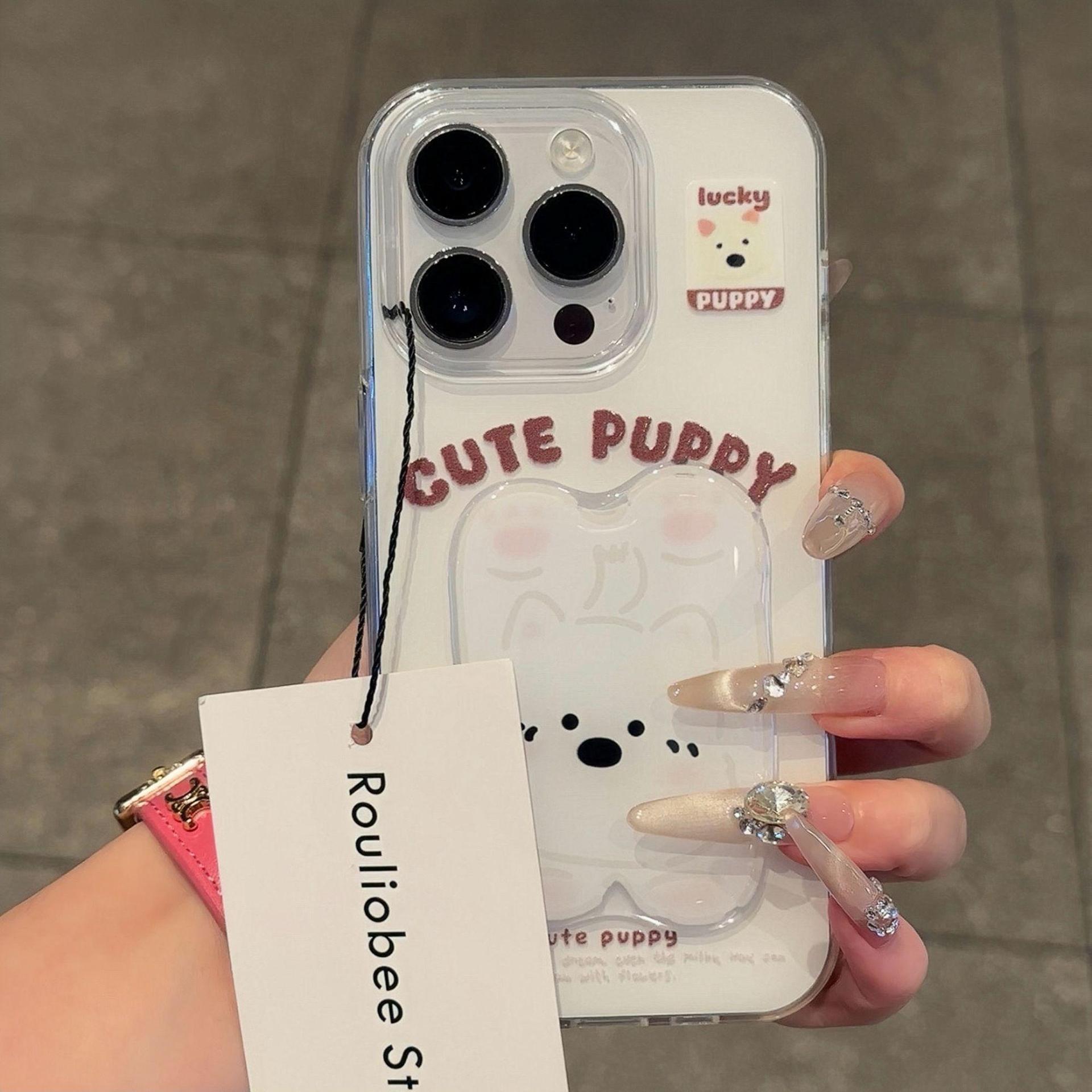 

Single Layer Dog Lying Down for IPhone16pomax for Apple 15pr Mobile Phone Case 14 New Style 13 Cartoon For Apple 6