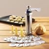 Cookie Press Stainless Steel Biscuit Extruder Press Cookie Gun Baking Kit Machine Set DIY Biscuit Press Maker Baking Tools