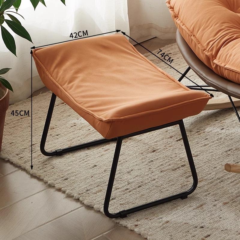 Foldable Multi-Color Footstool, Modern Entryway & Office Ottoman for Shoe Changing &Nap Support, Compact Space-Saving Home Decor