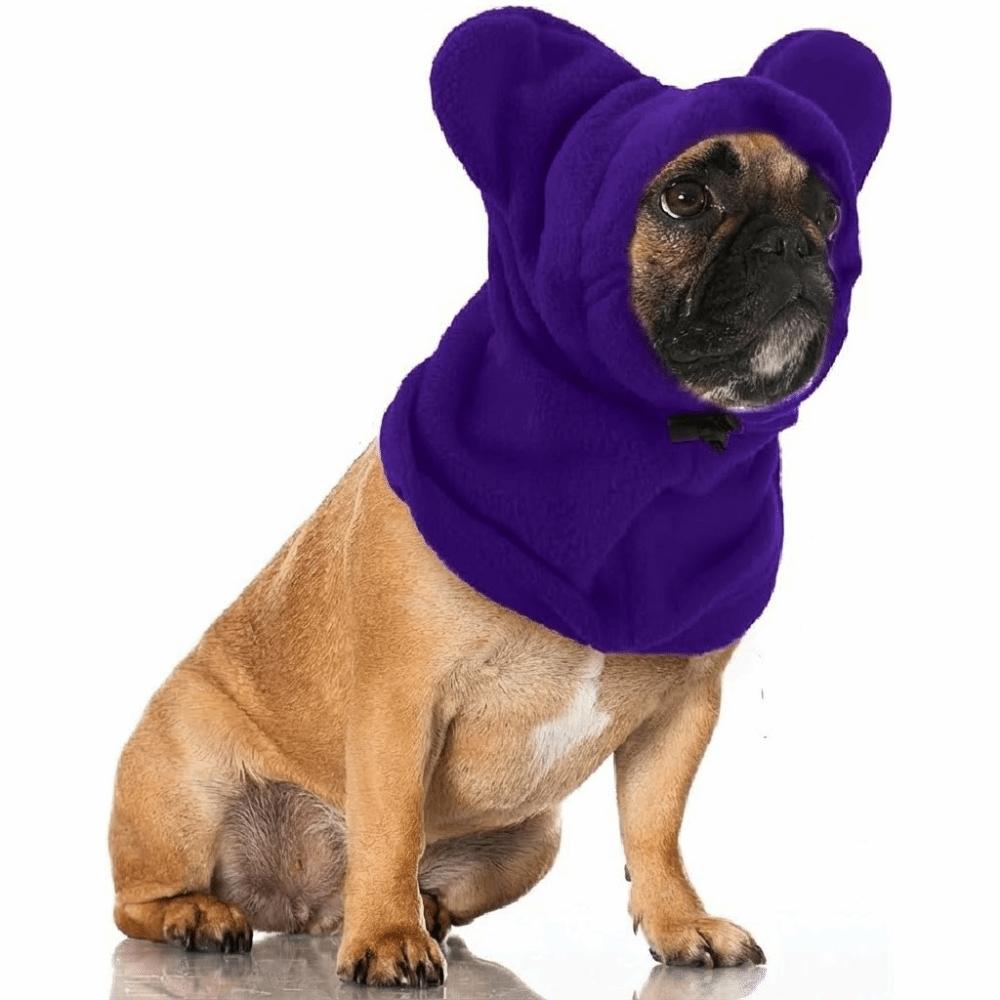 Solid Color Dog Fleece Hats Soft Dog Headgear Pets Supplies Dog Warm Caps Pet Use