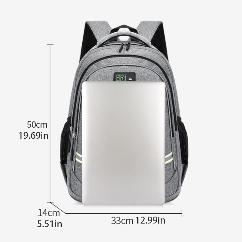 Laptop-Rucksack mit großem Fassungsvermögen - Langlebig, super schwer, mit mehreren Fächern, Reiserucksack, praktischer Rucksack