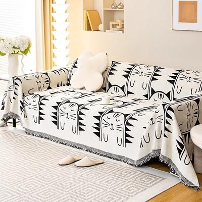 Sofa Towel New Chenille Sofa Blanket Cloth Four Seasons Universal Simple Modern Cat Scratch Sand Release.
