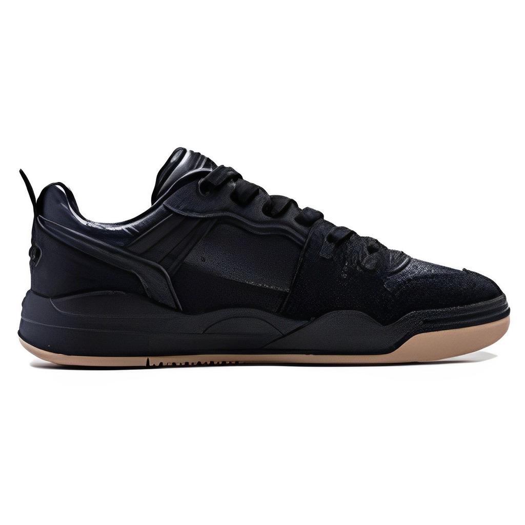 Li Ning Jiang Yue Wear Resistant Lightweight Low Top Skate Shoes Men Skate Shoes Black AGCT293-2