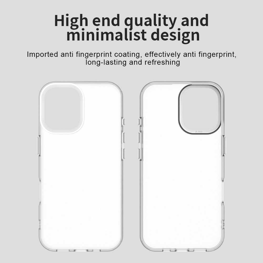For iPhone 17 Case PC+TPU+PET Matte Anti-Drop Phone Back Cover