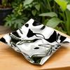 Stainless Steel Tray Mirrored with Reflective Finish Sculptural Irregular Serving Platter for
