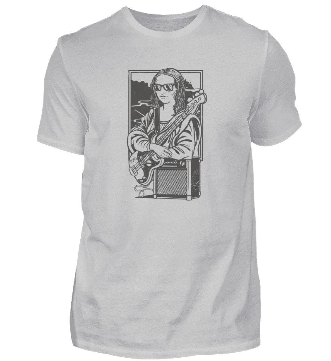 

Мона Лиза с гитарой Мужская футболка Гитарист Графическая футболка Мужчина Забавный подарок Смешной принт Электрогитара Футболка S