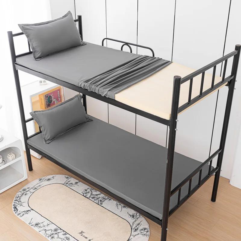 

2025 новый наматрасник защитный чехол кровать в общежитии односпальный полный комплект наматрасник утолщенная застежка-молния покрывало 90x200cm 1pcs темно-серого