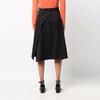 Y-3 Ss21 Solid Color Asymmetrical Midi Skirt Women Skirts Black HB6331-BLACK