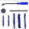 GLISTON Plastic 415 18 Universal Car Fender Bumper with Trim Removal Tool Push Bumper Fender Trim Suitable for with Storage Black Rivets, Pieces,