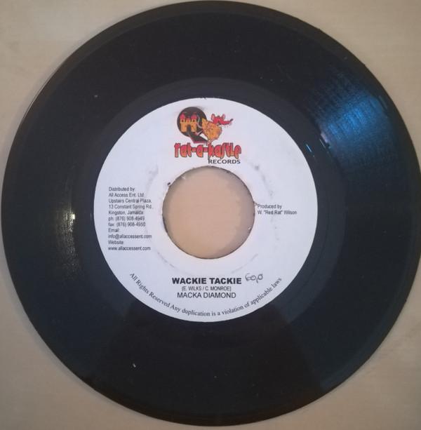 7inch Record MACKA DIAMOND / WASP NEST - Wacki Tackie / Run Up To Me NONE Rat-A-Kastle Re 2005 Jamaica Reggae, Ska & Dub Used