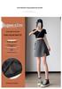 2025 Plus Size High Waist A-line Midi Skirt with Irregular Slit - New Summer Slimming Style for Women