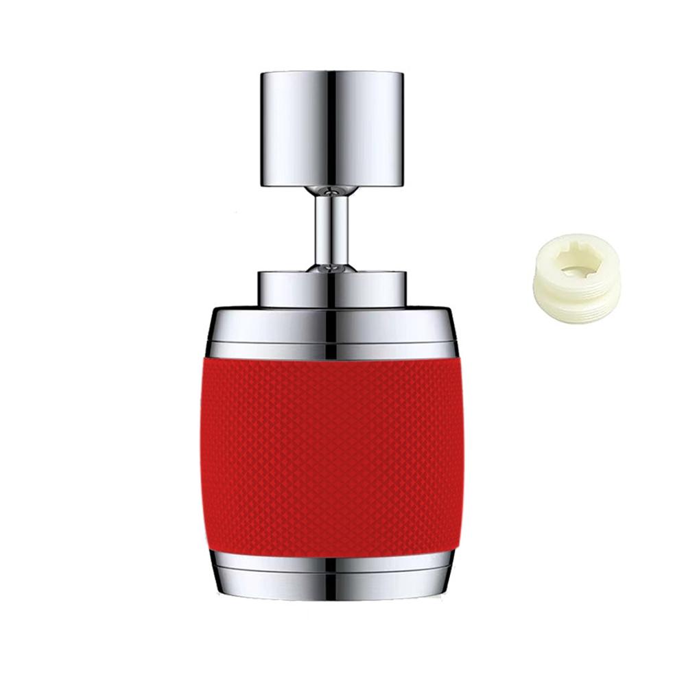 

Вращающийся на 360 градусов брызгозащищенный кран-аэратор с напорным вращением кухонный фильтр-кран для мойки овощей удлинитель крана красный