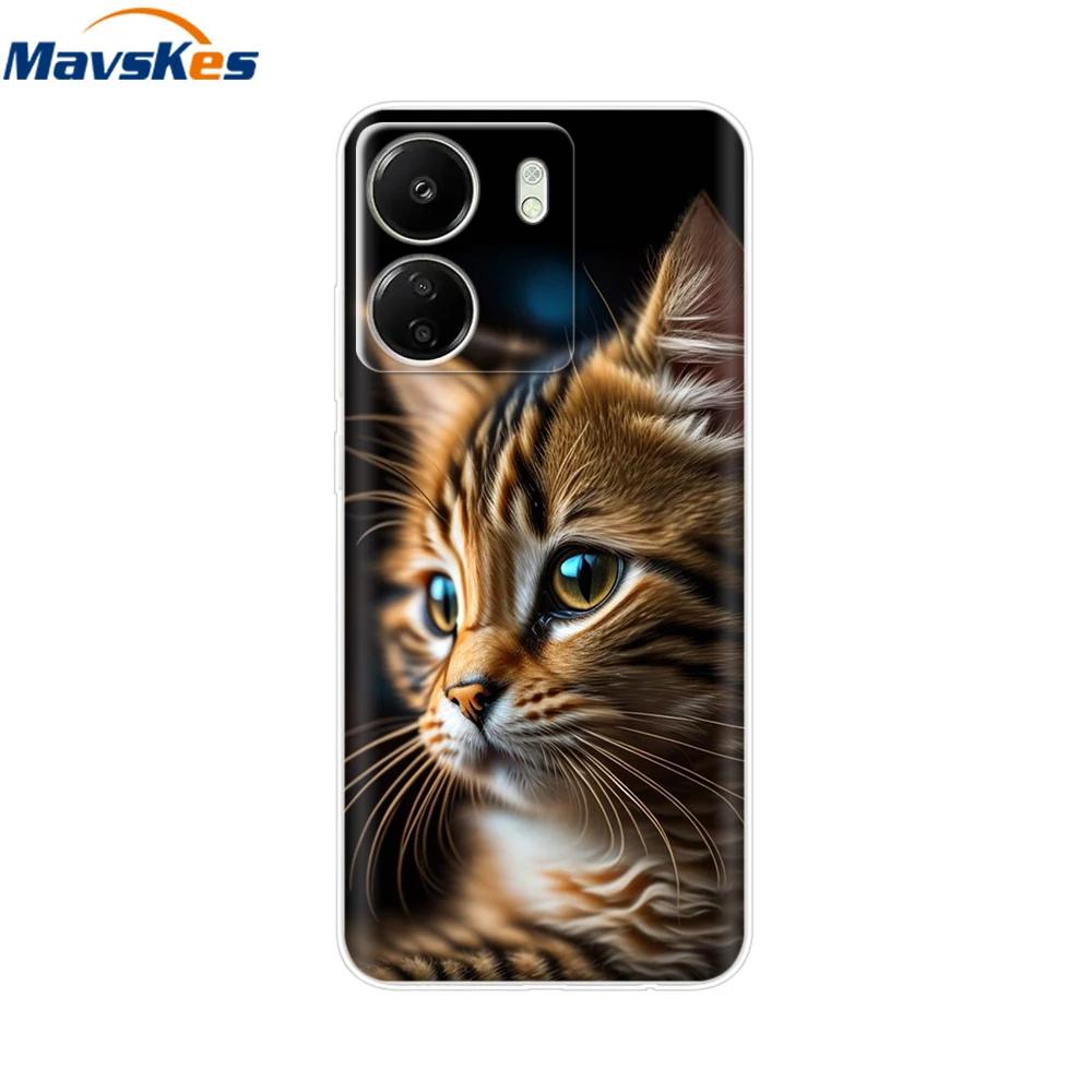 For Xiaomi Poco C65 Cases For Xiaomi Poco C65 Fashion Clear Soft Silicone Phone Cases TPU Fundas for PocoC65 c 65 Coque Bumper