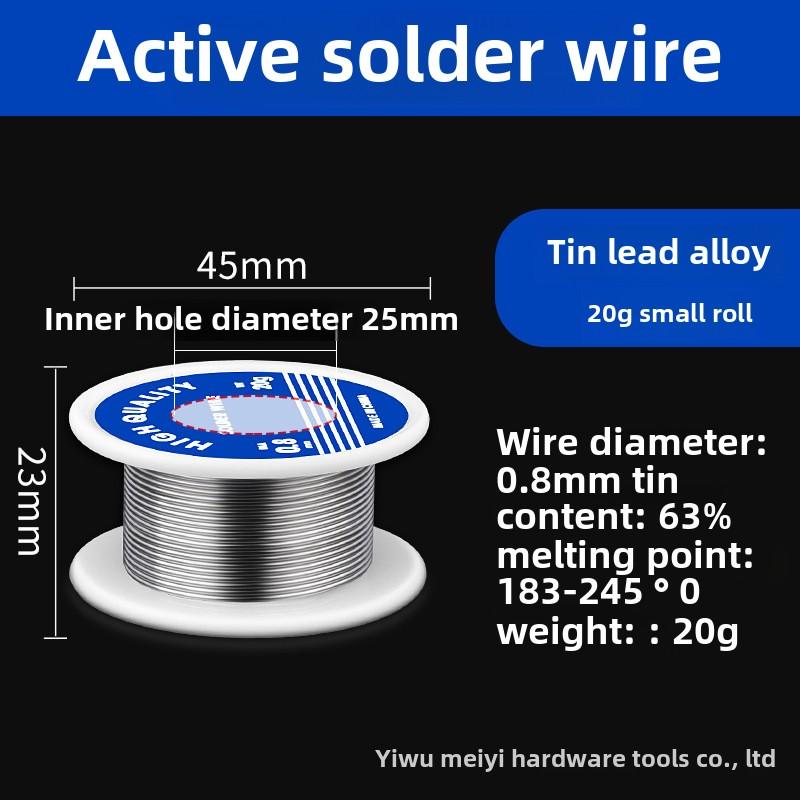 Sârmă de lipit fără plumb la temperatură joasă 1,0 mm/0,8 mm Cutie de lipit cu miez de colofoniu pentru reparații de bricolaj electronice