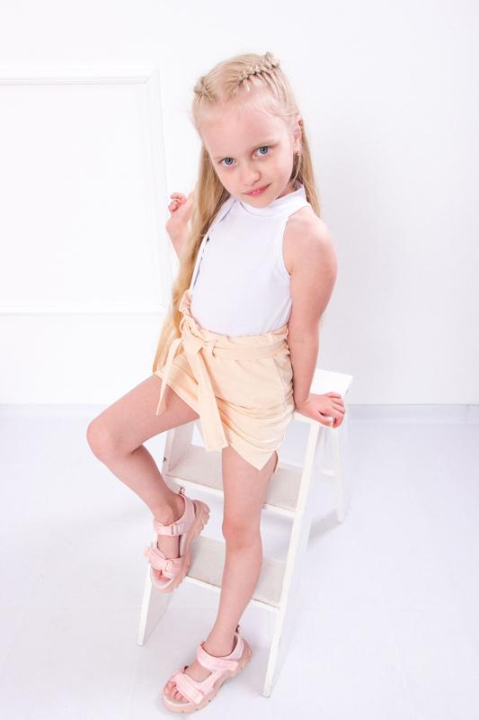 Girls' Clothing Set – Blouse & Skirt, Bright Colors, Summer, 6195-036 HC