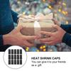 50 Pcs Red Bottle Shrink Film Bottles Caps Heat Capsules for Plastic Wraps