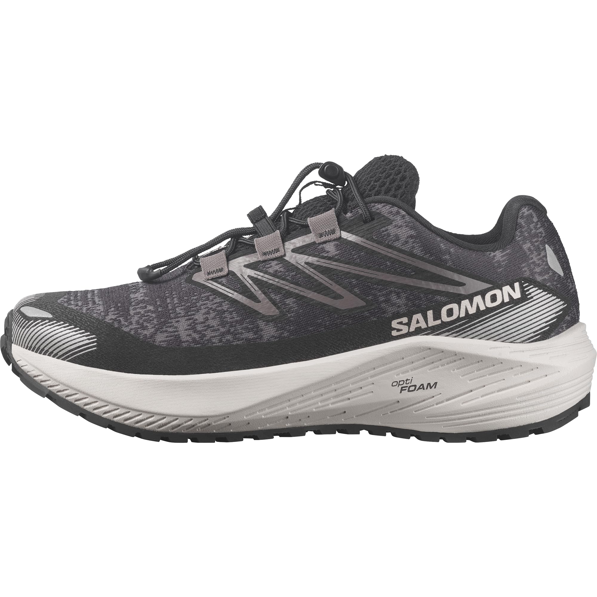 Trail Running Shoes AERO FLOW GRVL WOMEN L49255600 Dark Gull cm [Salomon] Women s Gray/Silver Cloud/Black 23.0