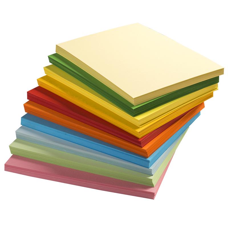 Papier Coloré A4 - 80g, 500 Feuilles, 25 Couleurs, Idéal pour le Bureau, l'Impression, la Reliure et les Étudiants