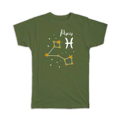 Gift T-Shirt : Pisces Constellation Zodiac Sign Horoscope Astrology Birthday
