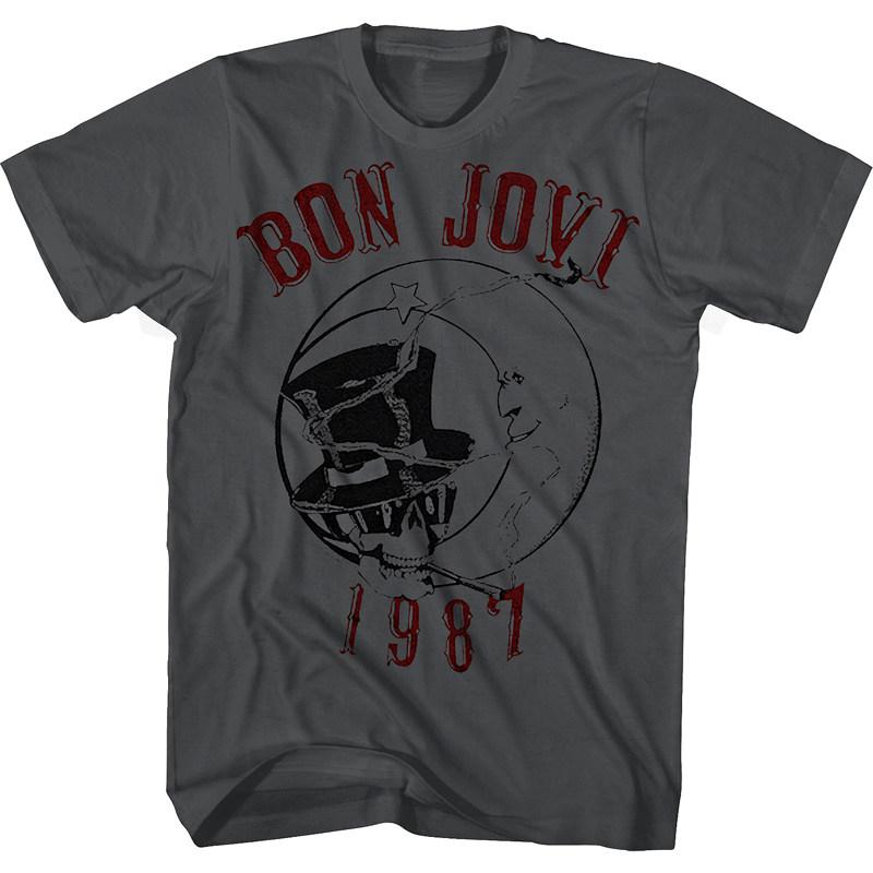 Metal Bon Jovi Rock Band Casual TShirt Mens and Womens Luxury Band Brand