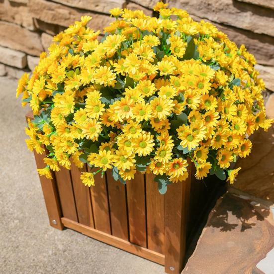 Artificial Flower Door Basket Wreath Cascading Green Leaves Branches Realistic Look UV Resistant Faux Flower Home Decor