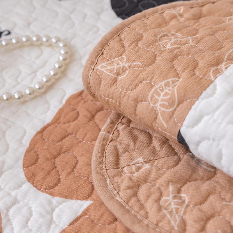 Korean Style Fresh and Four Seasons Universal Small Floral Fabric Cotton Sofa Cushion Non-Slip Cushion Cotton Sofa Cushion Towel