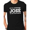 Tallas europeas YO SOY EL LEGENDARIO JOSE Camiseta de Manga Corta para Hombre Camiseta de Verano Top