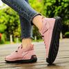New Women Casual Shoes Handmade Leather Women's Shoes Fashion Comfortable Flats Shoes Slip On Sneakers Loafers Plus Size 36-44