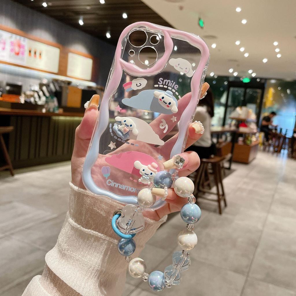 Three dimensional Waves Suitable for IPhone 16 Yugui Dog Mobile Case Apple 13PRO Full Inclusive Cartoon Bear Protection Case