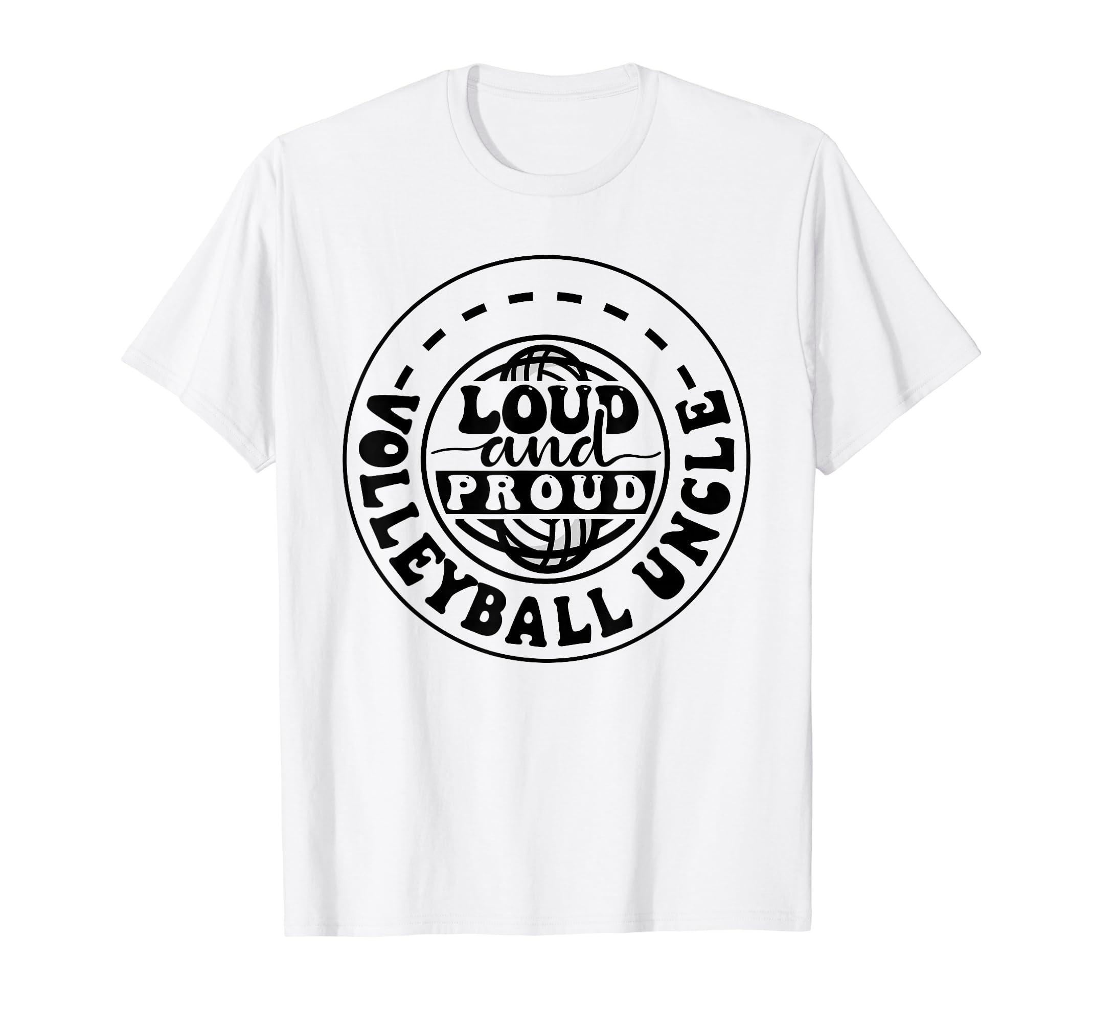 Loud Proud Volleyball Old Man Fan Graphic T-Shirt
