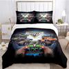 Cartoon Monster Truck All Season Duvet Cover Comforter Bedding Sets Soft Quilt Cover and Pillowcases SingleDoubleQueenKing