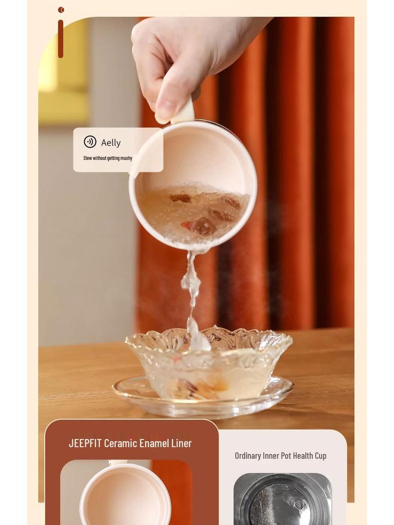 Multi-Use Smart Electric Insulated Travel Cup: Cook, Heat, Stew, and Warm Drinks